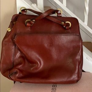 Katana Calfskin Leather Shopping Backpack.